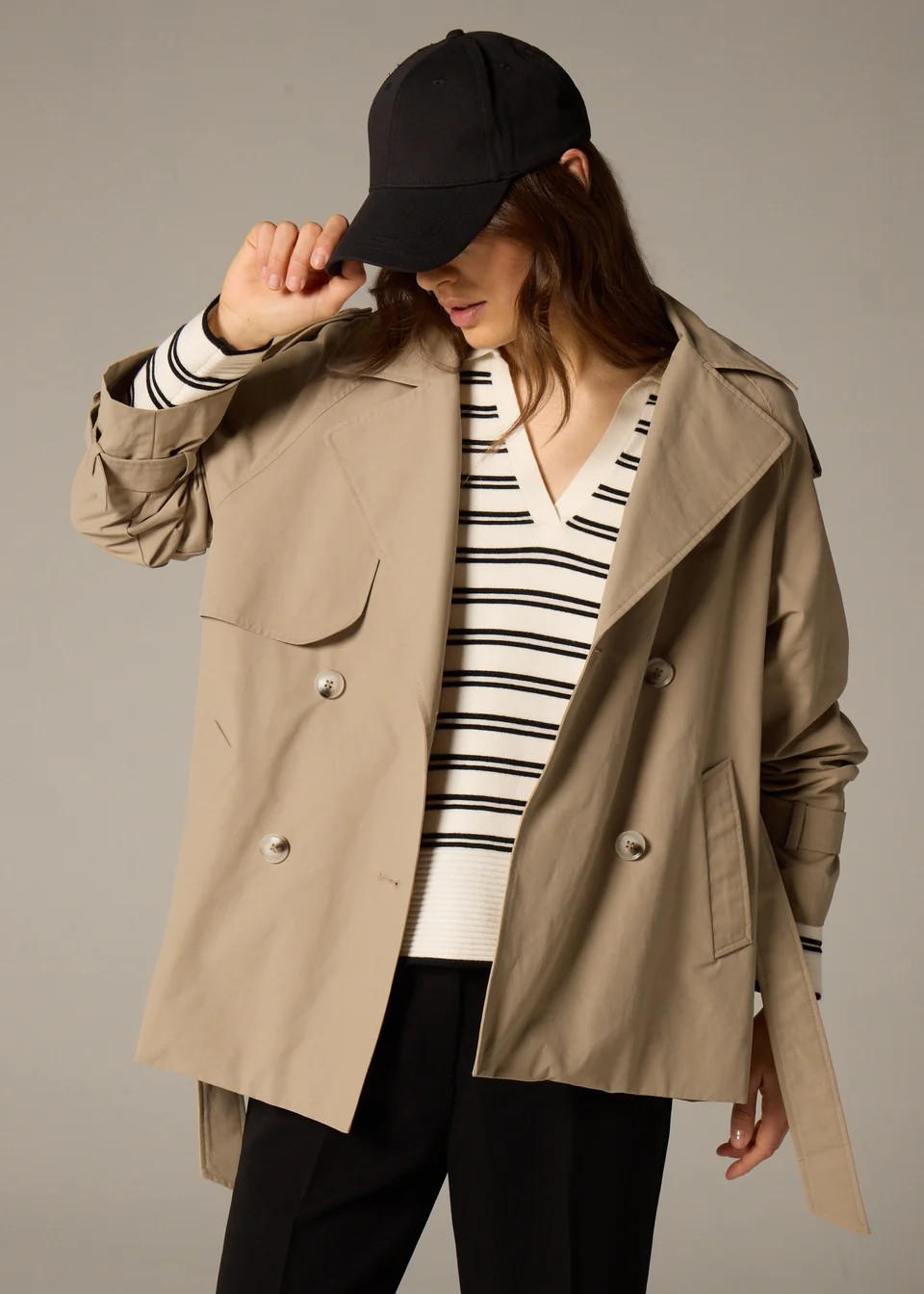 Et Vous Camel Short Trench Coat | Matalan (UK)