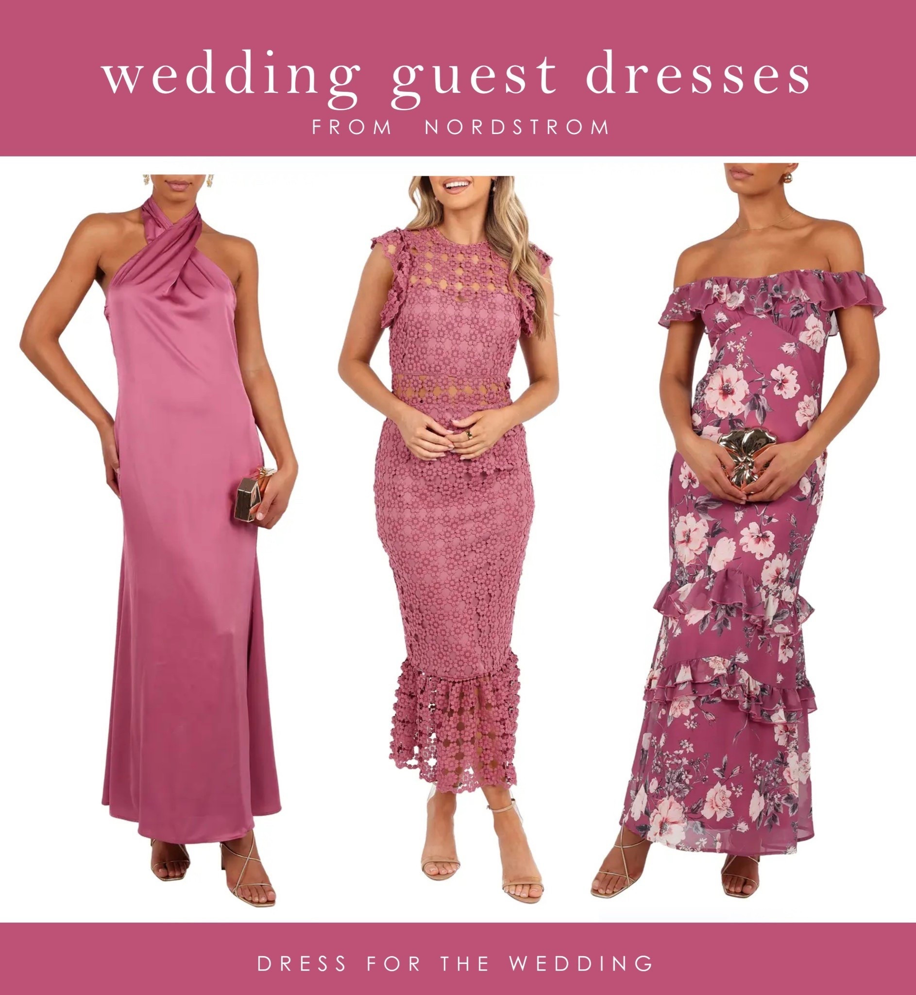 wedding guest dress finds 💕
Wedding guest outfit 
Pink dress 
Cocktail dress 
Mauve dress 
Spring dress 
Spring outfit 
Summer wedding guest dress 
Garden party dress code
Semi formal dress code
Wedding dress code
Nordstrom dress 
Pink maxi dress 
Pink satin dress 
Pink lace dress 
Pink midi dress 
Off the shoulder dress 
Floral dress 
Petal and pup dress 
Formal dress 
Cocktail dress 
Dressforawedding.com
Dress for wedding 
Bridesmaids dress 
Dress for the wedding 
Wedding guest 40 years old 
Wedding guest over 40


#LTKParties #LTKWedding #LTKMidsize
