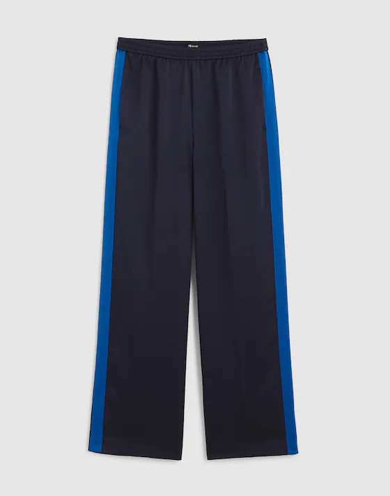 The Easy Pull-On Track Pant in Satin | Madewell