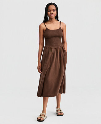 And Now This Women's Smocked Beaded-Strap Dress, Macy's Exclusive - Macy's | Macy's