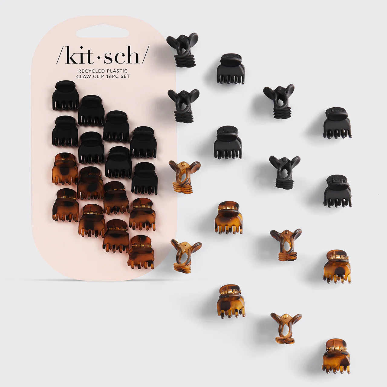 Mini Classic Claw Clips 16pc - Recycled Plastic | Kitsch