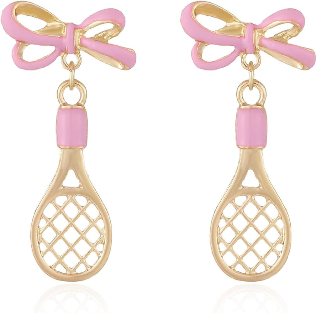 Sport Ball Dangle Earrings for Women | Soccer Baseball Golf Football Earrings | Game Day Jewelry ... | Amazon (US)