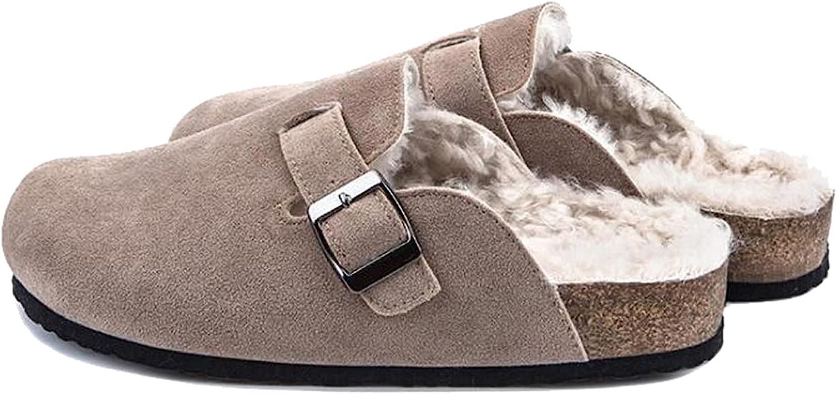 Jeesay Women's Fur Fuzzy House Slippers Soft Plush Lined Slides Comfy Indoor Outdoor Slip On Warm... | Amazon (US)