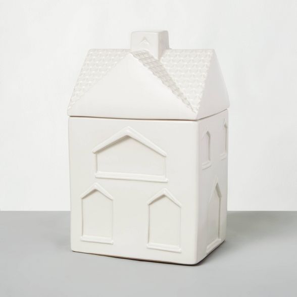 Stoneware House Cookie Jar Sour Cream - Hearth & Hand™ with Magnolia | Target