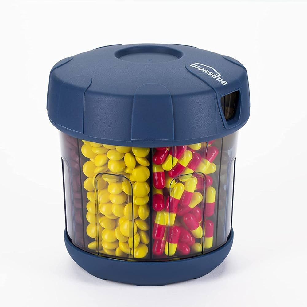 Mossime Pillendose Monat Ergänzung Tablettenbox 7 Tage Große Fächer,XL Extra Groß Tabletten O... | Amazon (DE)