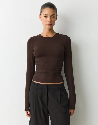 Organic Cotton Long Sleeve Top | Glassons (Australia)