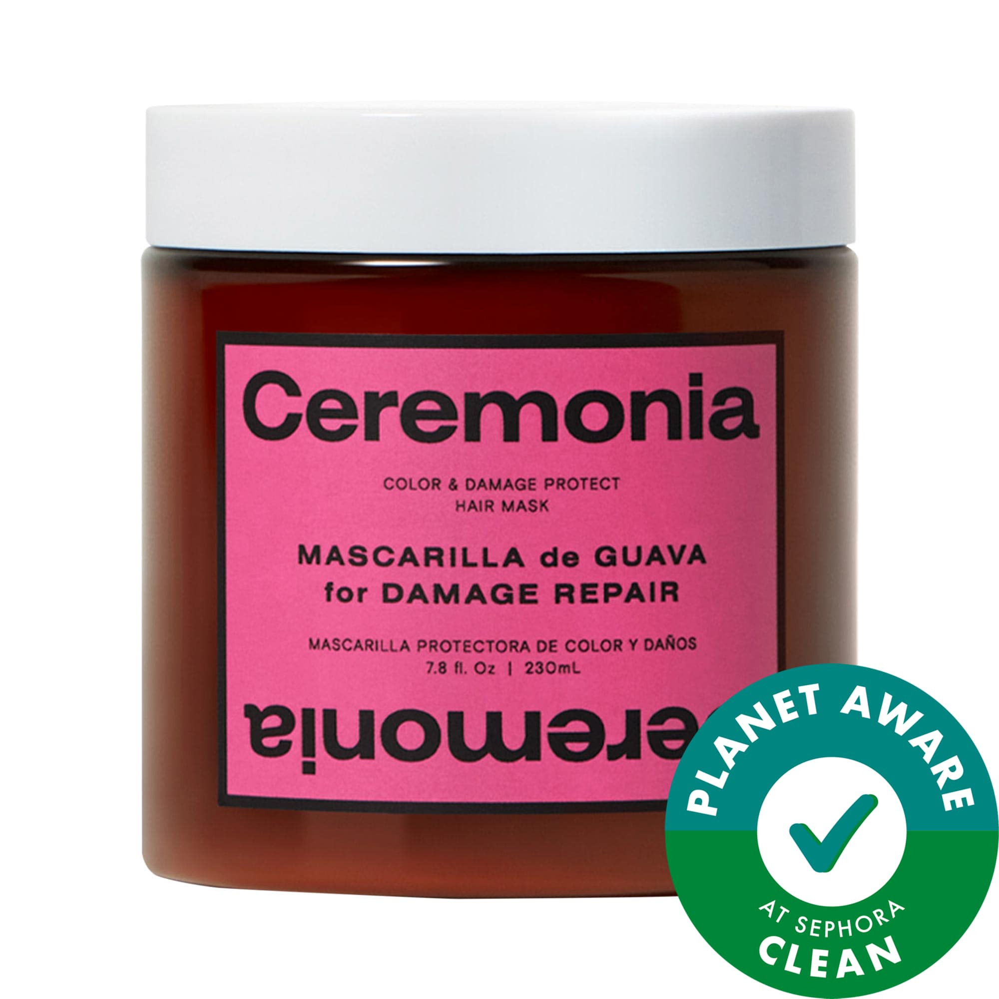 Ceremonia Guava Hair Repair Mask For Damaged, Color-Treated Hair 7.8 oz | Sephora (US)