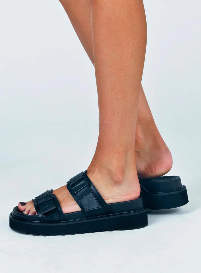 Ma Belle Sandals Black | Princess Polly US