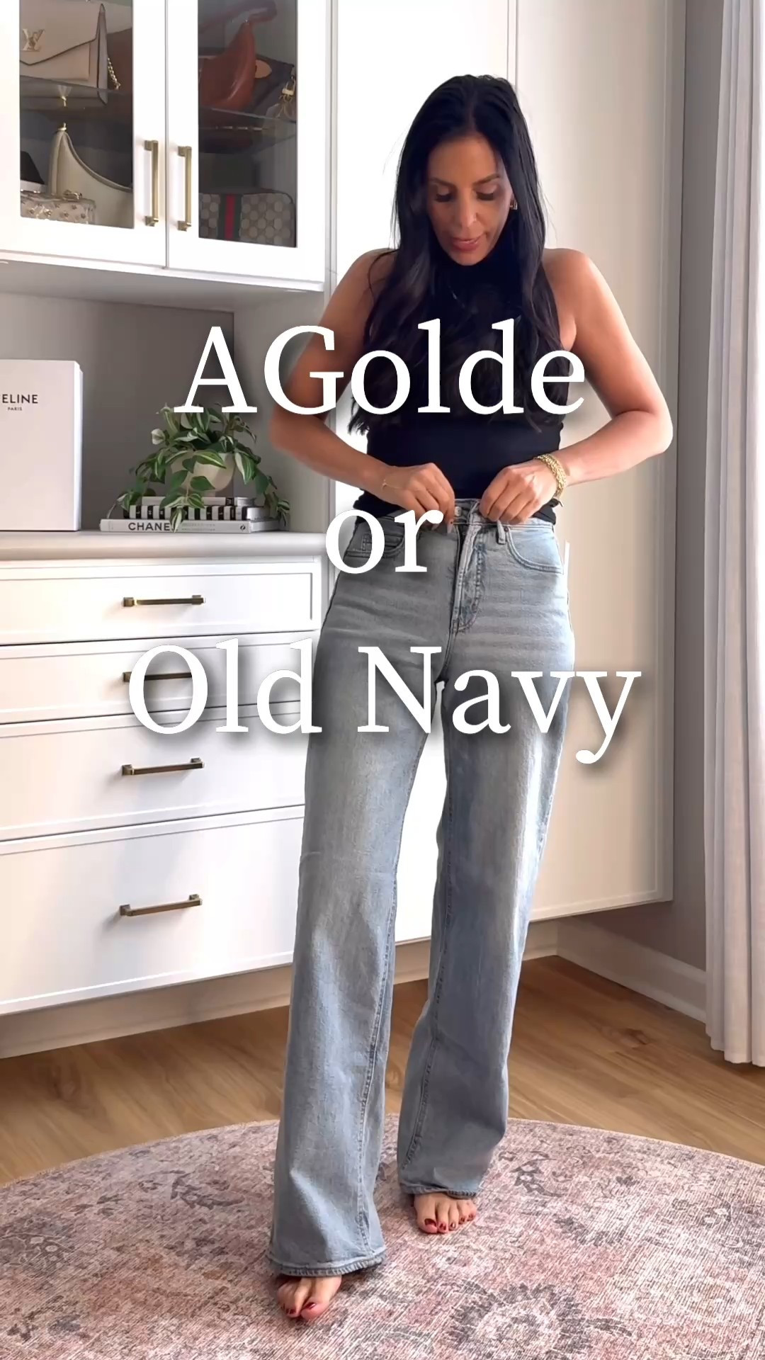 Down to $21 

AGolde look for way less at Old Navy. I am wearing a size 2 tall and am 5’10.  They have a slight stretch to them l. 
Sweaters- small 
Tee- x-small 

#LTKSaleAlert #LTKU #LTKFindsUnder50
#LTKWatchNow #LTKOver40 #LTKShoeCrush
