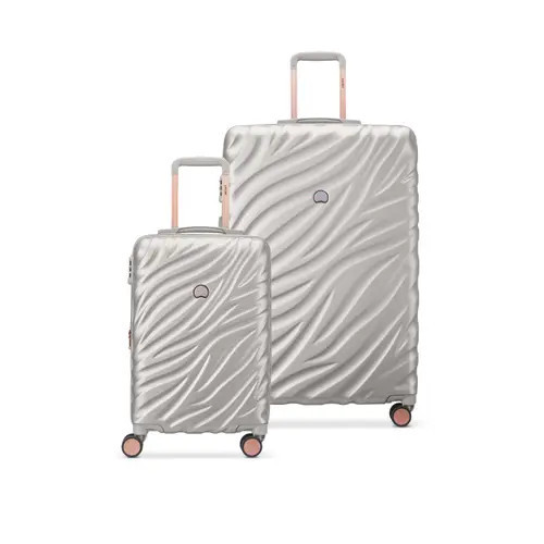 Delsey Paris Alexis Hardside Expandable (21"/29") 2 Piece Spinner Luggage Set in Platinum/rose Gold at Nordstrom | Nordstrom