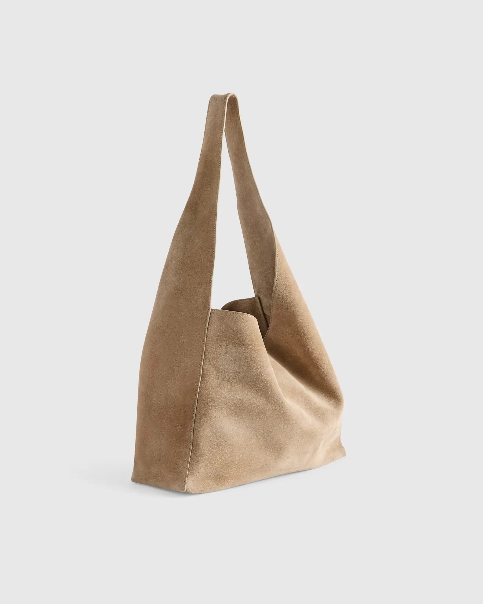 Italian Suede Slouchy Shoulder Bag | Quince