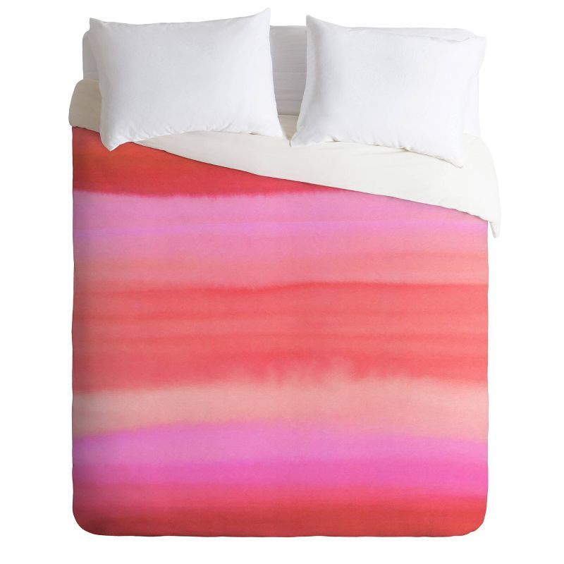 Amy Sia Ombre Watercolor Comforter Set Pink - Deny Designs | Target