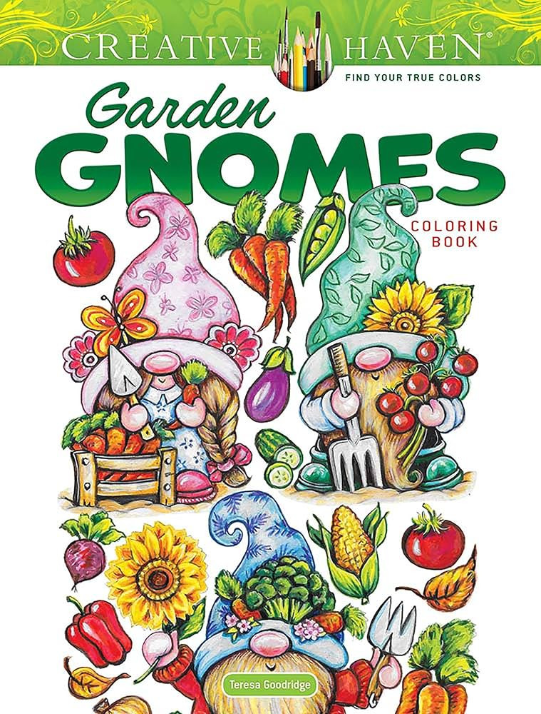 Creative Haven Garden Gnomes Coloring Book (Adult Coloring Books: Fantasy) | Amazon (US)