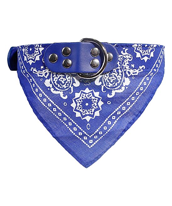 D.O.G. Pet Collars BLUE - Blue Bandana Collar | Zulily