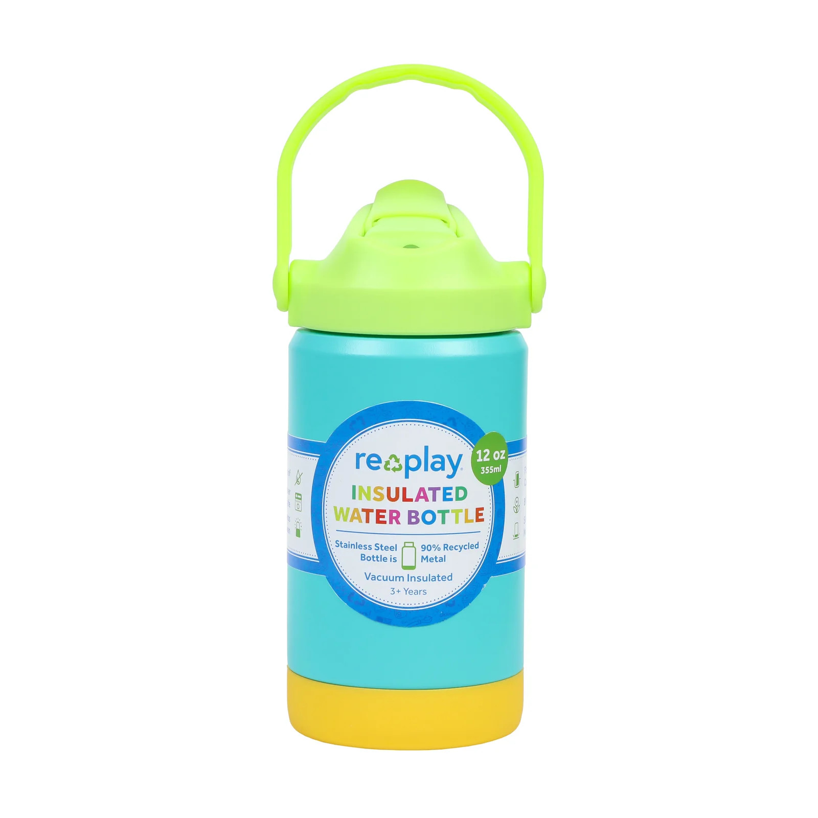 12 oz Insulated Recycled Stainless Steel Water Bottle | Re-Play