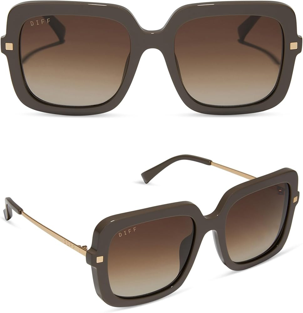 DIFF Sandra Designer Oversized Square Sunglasses for Women UV400 Protection | Amazon (US)