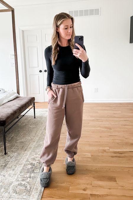 Anyone else have a morning outfit with workout clothes and running errands then the afternoon outfit? Today was cozy options because the weather is disgusting and cold. Sweatpants (& tee) are the greatest ever and on crazy sale!

#LTKSeasonal #LTKfindsunder50 #LTKsalealert