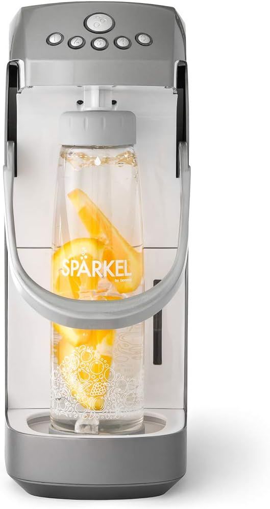 Spärkel Beverage System (Silver) - Sparkling Water and Soda Maker - A New Way of Sparkling - Use... | Amazon (US)