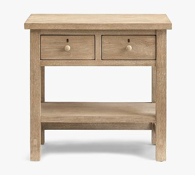 Farmhouse 28.5" 2-Drawer Nightstand, Seadrift | Pottery Barn (US)
