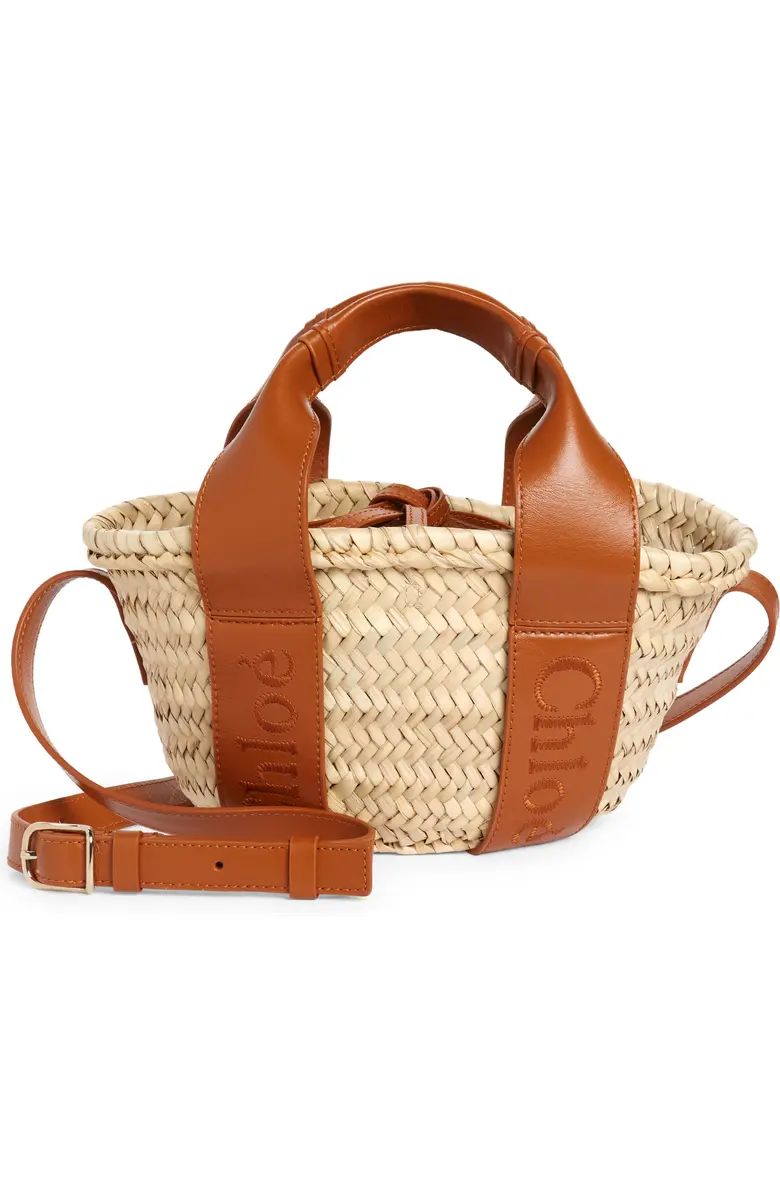 Chloé Sense Woven Palm Basket Handbag | Nordstrom | Nordstrom