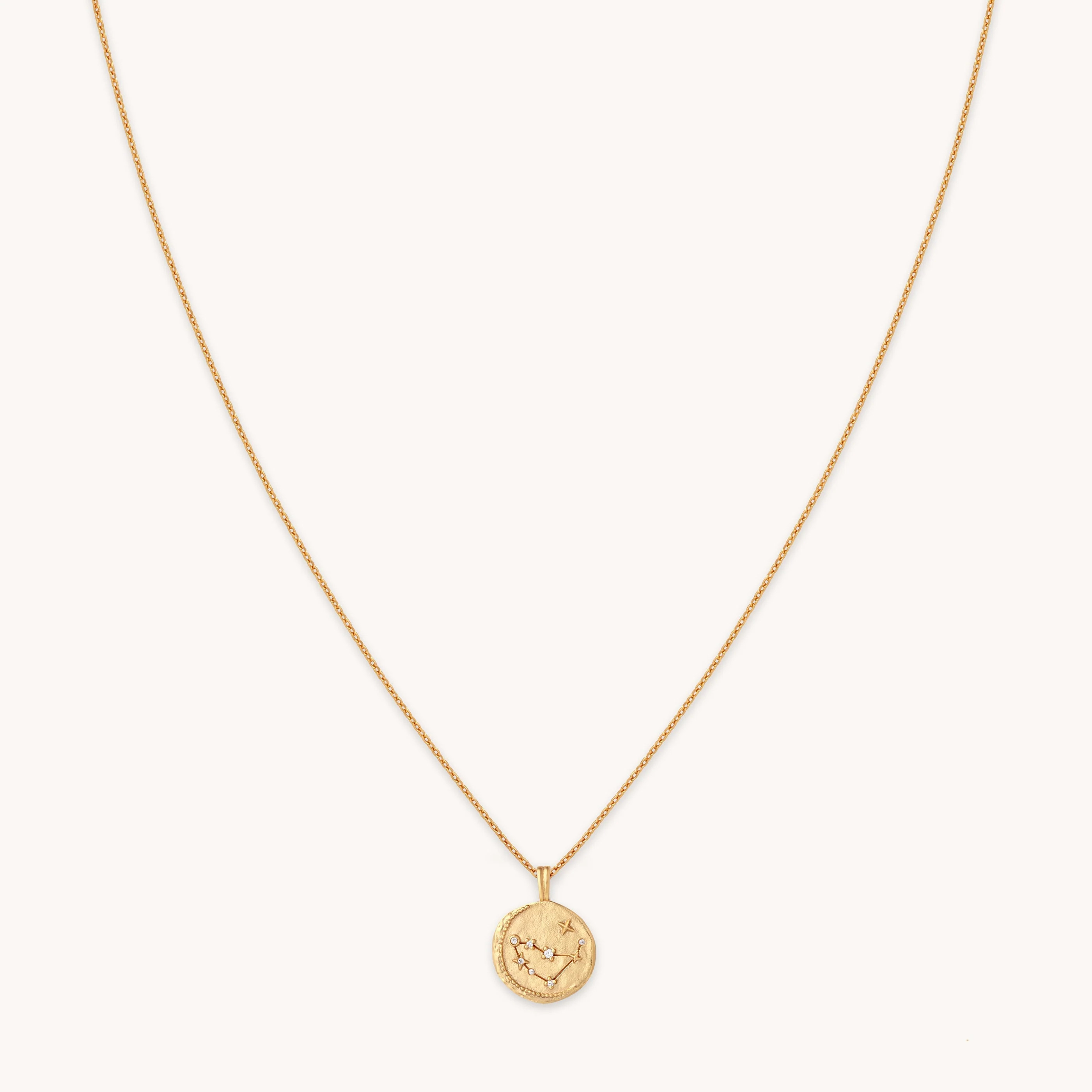 Capricorn Zodiac Gold Pendant Necklace | Astrid & Miyu Necklaces | Astrid & Miyu US