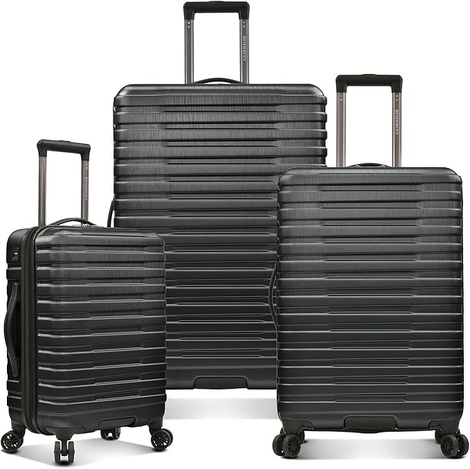 U.S. Traveler Boren Polycarbonate Hardside Rugged Travel Suitcase Luggage with 8 Spinner Wheels, ... | Amazon (US)