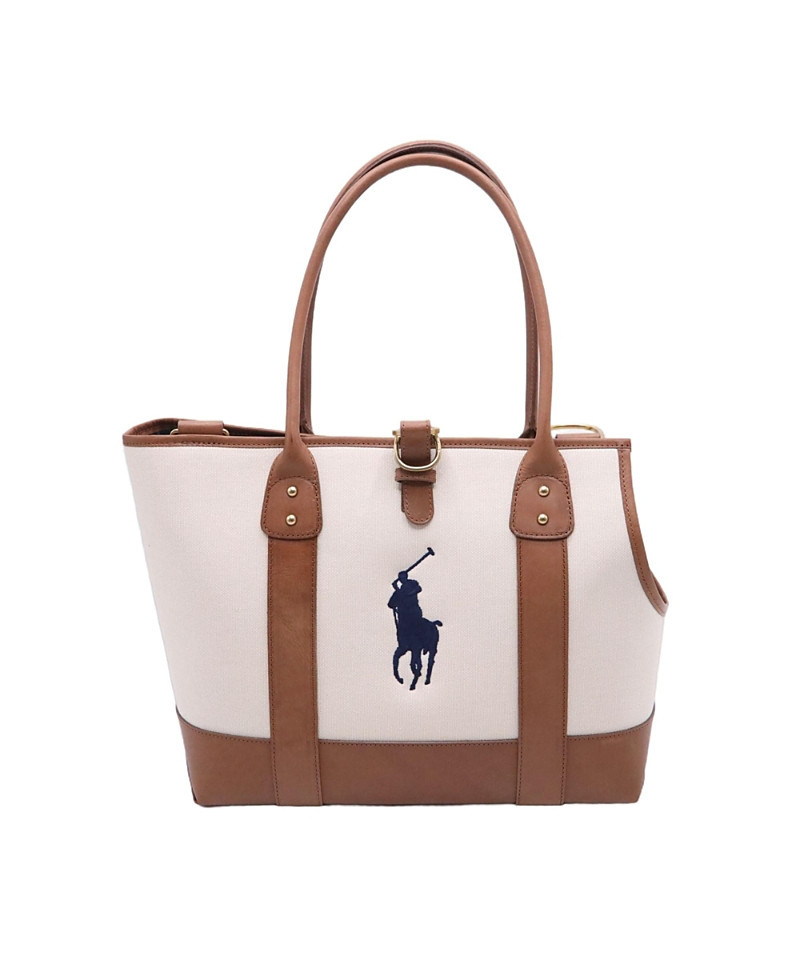 Ralph Lauren Pet Dogs Leather and Canvas Tote | Bloomingdale's (US)
