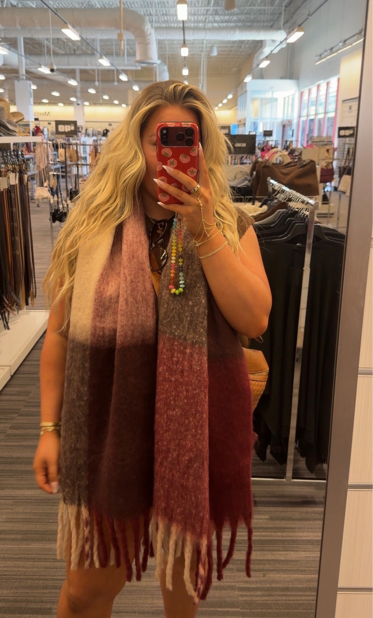 The coziest knit scarf! Obsessed with the colors!

#LTKootd