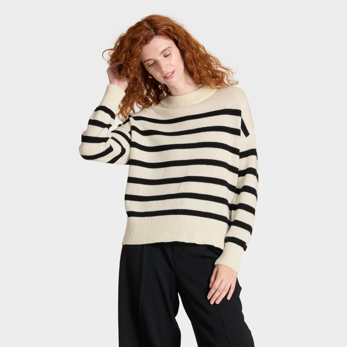 Women's Woolen Crew Pullover Sweater - A New Day™ | Target