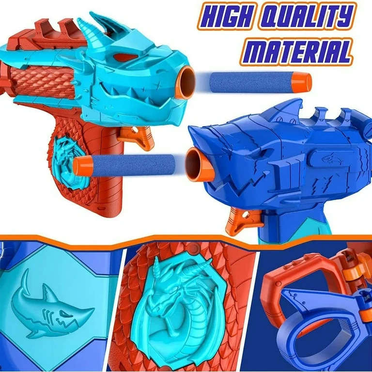 ABSOKE Electronic Shooting Target with 2 Foam Blaster Toy,Outdoor Tony Gun Gift for Kids Boys Gir... | Walmart (US)