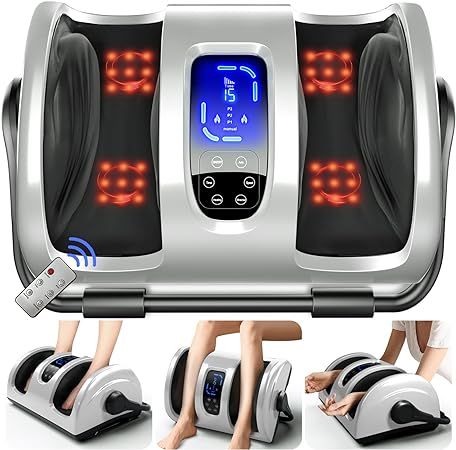 TISSCARE Shiatsu Foot Massager Machine w/ Remote & Heat for Plantar Fasciitis & Neuropathy, Deep ... | Amazon (US)