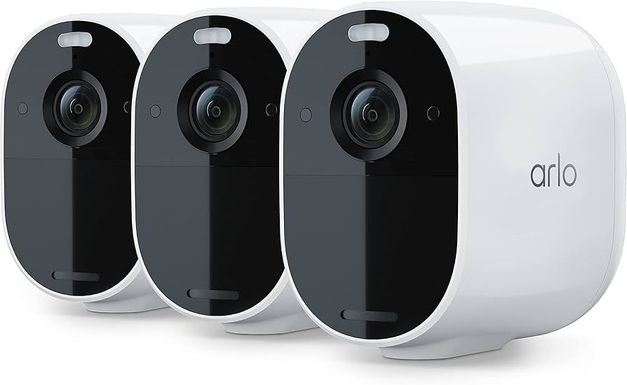 Arlo Essential Spotlight Camera - 3 Pack - Wireless Security, 1080p Video, Color Night Vision, 2 ... | Amazon (US)