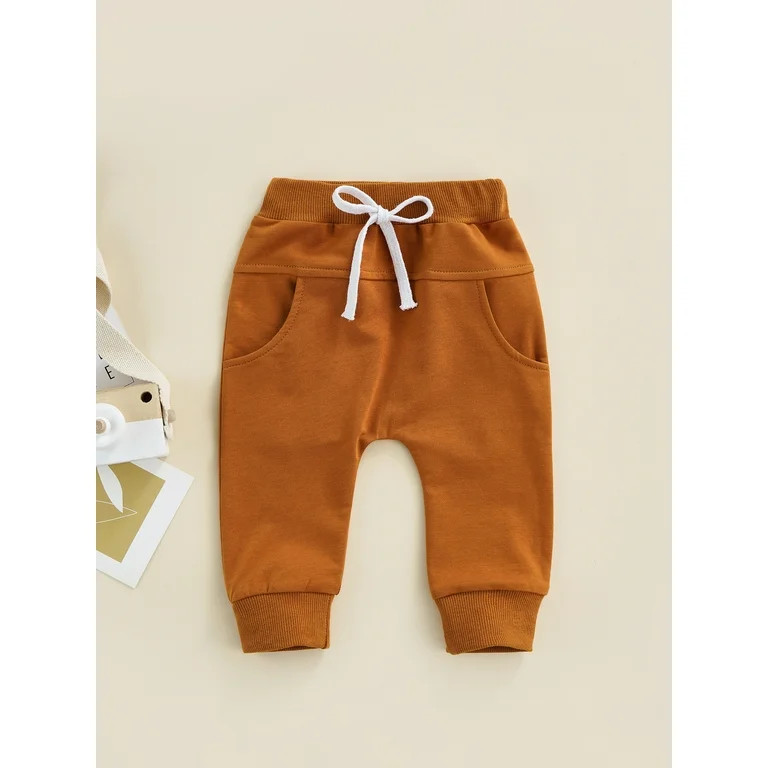 Toddler Baby Boys Cotton Hiphop Harem Pants Infant Sport Jogger with Drawstring 0-3T | Walmart (US)