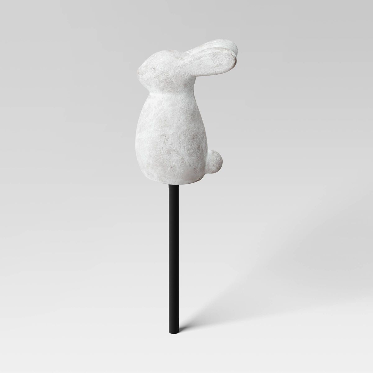 3pc Cement Rabbit Stake Outdoor Figurine Set White - Threshold™ | Target