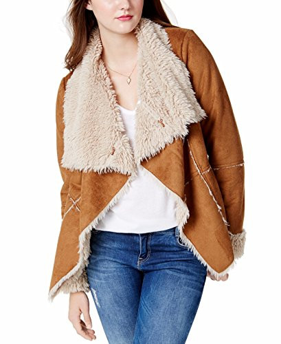 American Rag Cascade-Front Faux Shearling Jacket (Medium) | Amazon (US)