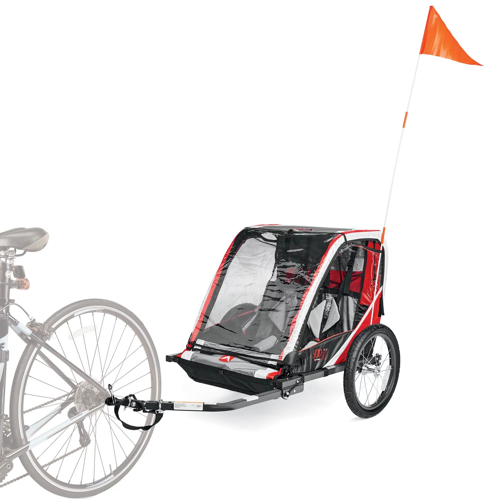 Allen Sports Deluxe Bicycle Trailer for 2-Children up to 50 lbs each, model T2 color Red, max cap... | Walmart (US)