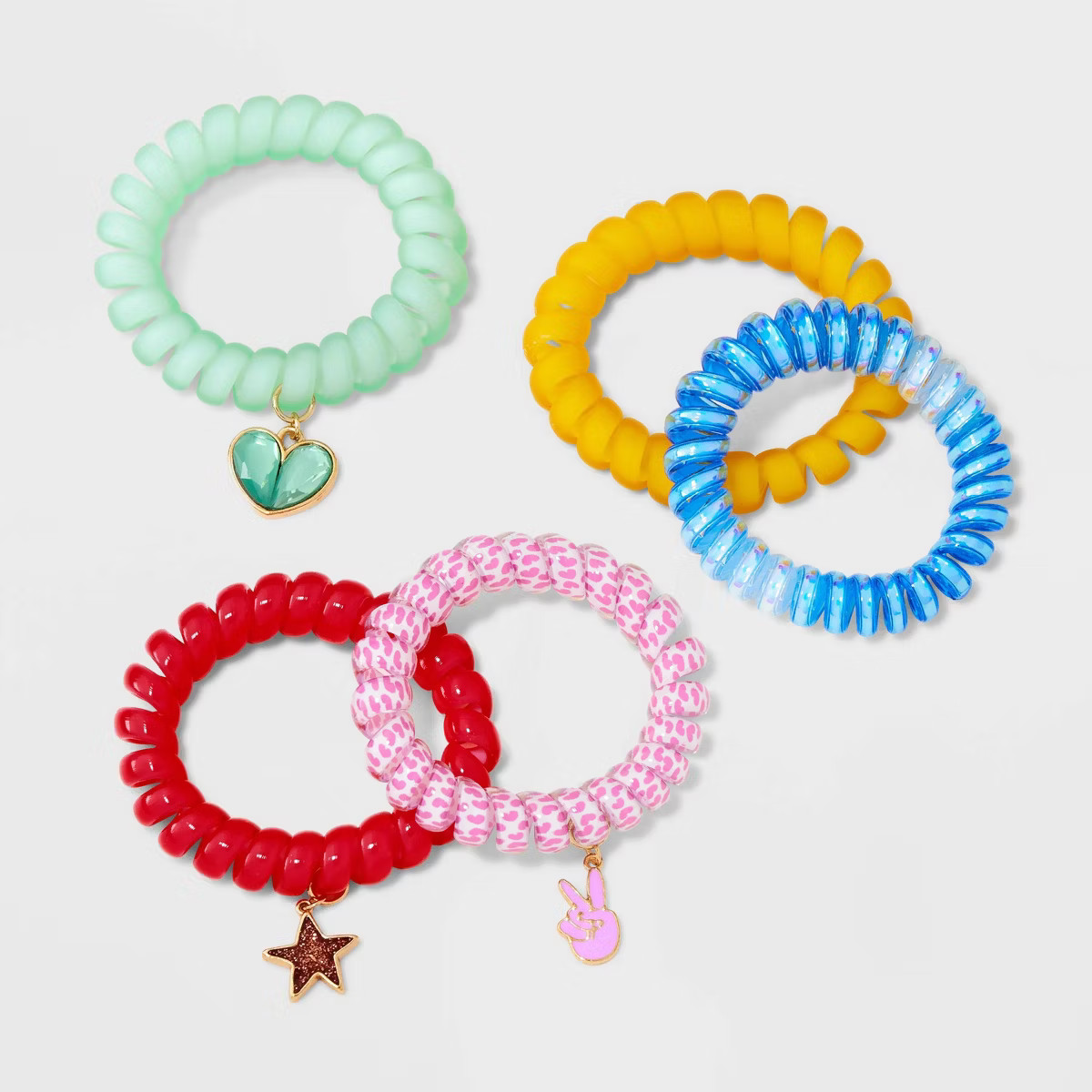 Girls' 5pk Phone Cord Bracelet Set - Cat & Jack™ | Target