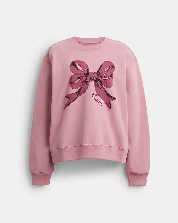 Bow Crewneck Sweatshirt | Coach Outlet US