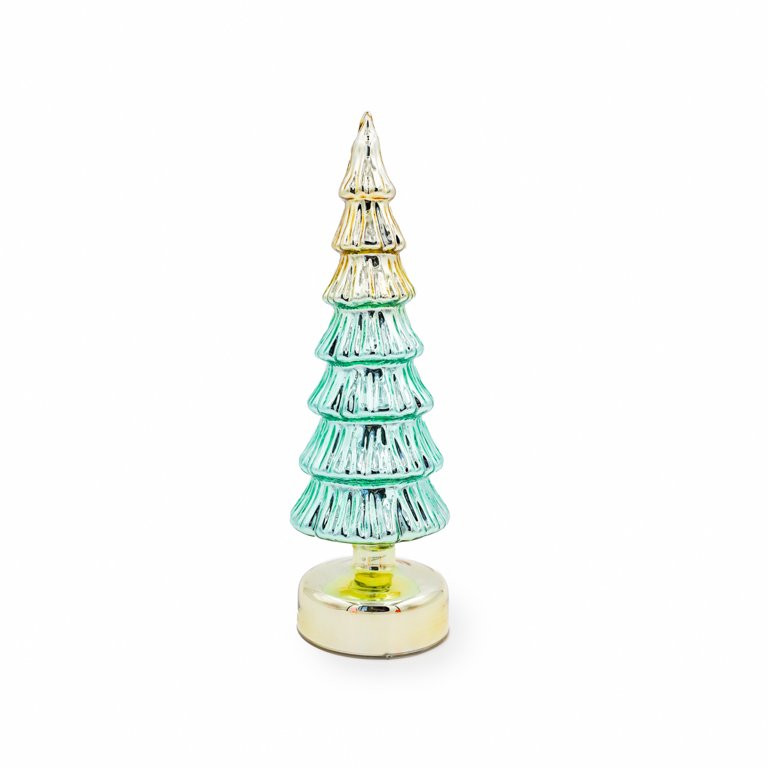 Packed Party Medium Blue Glass Tree Table Top Decoration, 11.80" - Walmart.com | Walmart (US)