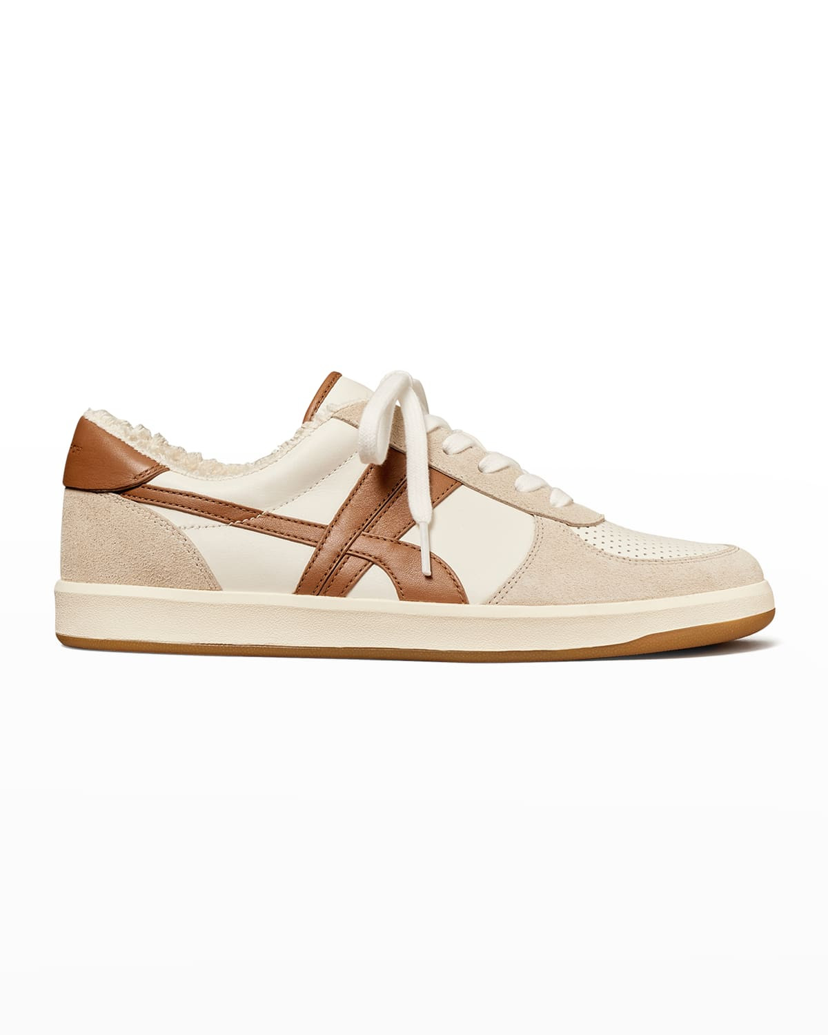 Hank Court Mix-Leather Low-Top Sneakers | Neiman Marcus