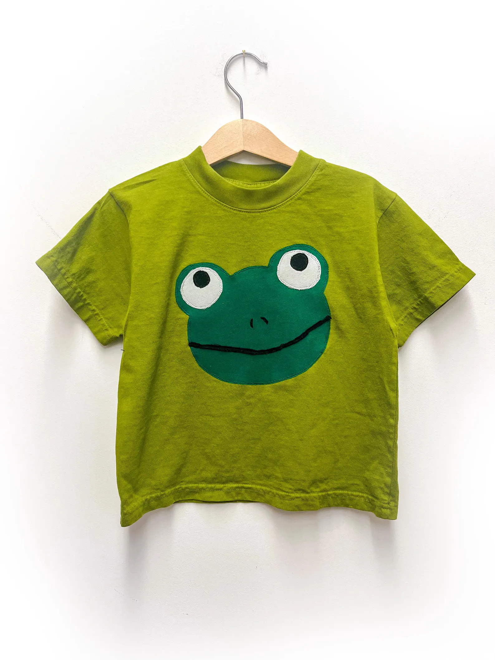 Frog Applique Kids Tee Shirt | Etsy (Global)