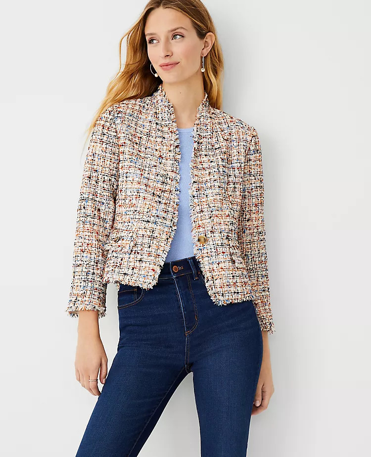 Confetti Tweed Cardigan Jacket | Ann Taylor (US)