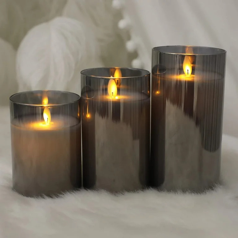 Flameless Candles Flickering with Remote, SONSIEN 3 Pack Candles Battery Operated with Timer, Ple... | Walmart (US)