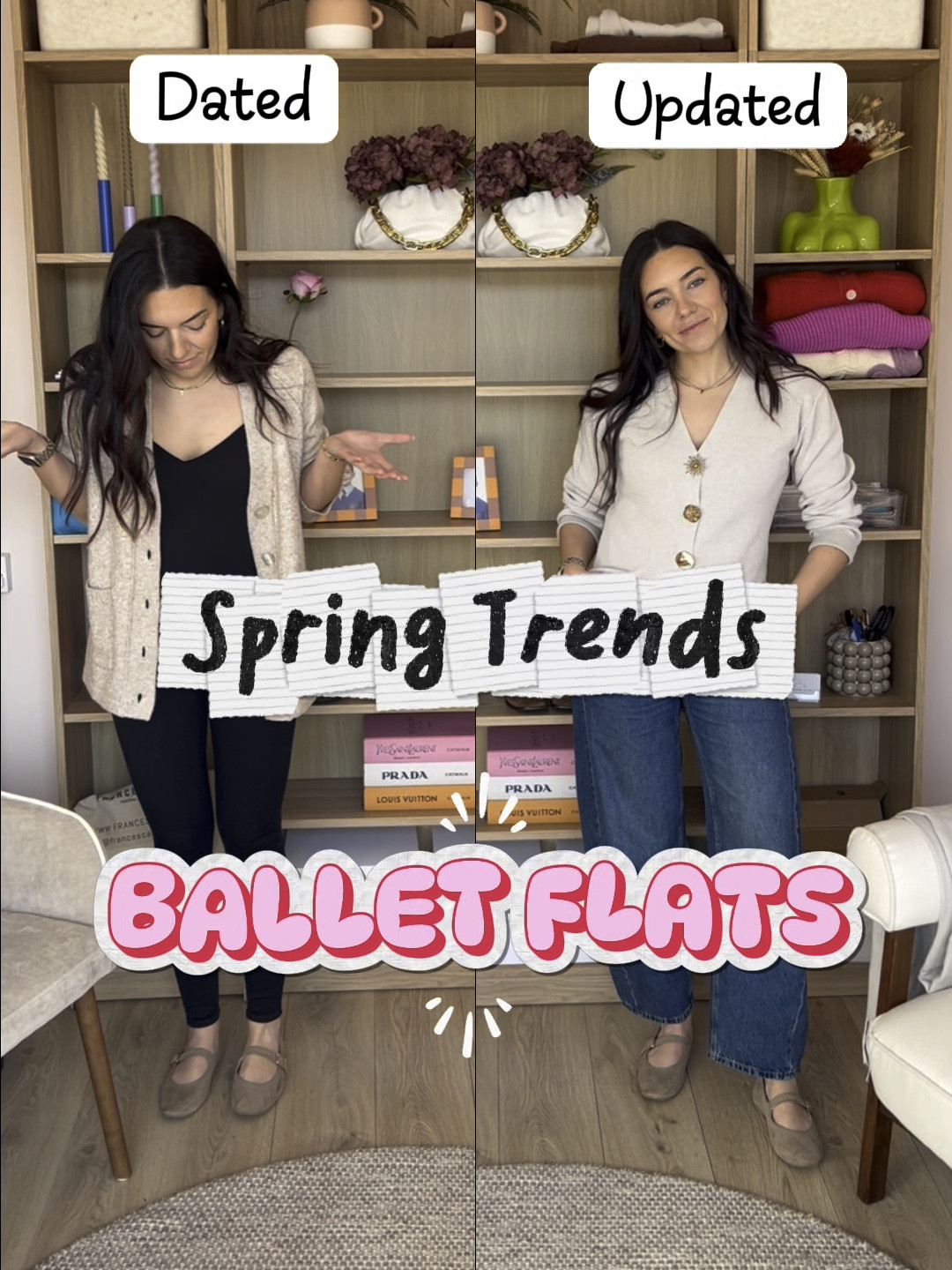 Ballet flats are back and a big trend this Spring / Summer but I get if you are a millennial they might be sending you in a time warp that doesn’t feel good 😂 So lets style them differently from how we did in 2006 🙌🏼✨ comment SHOP to get the outfit details 🧡