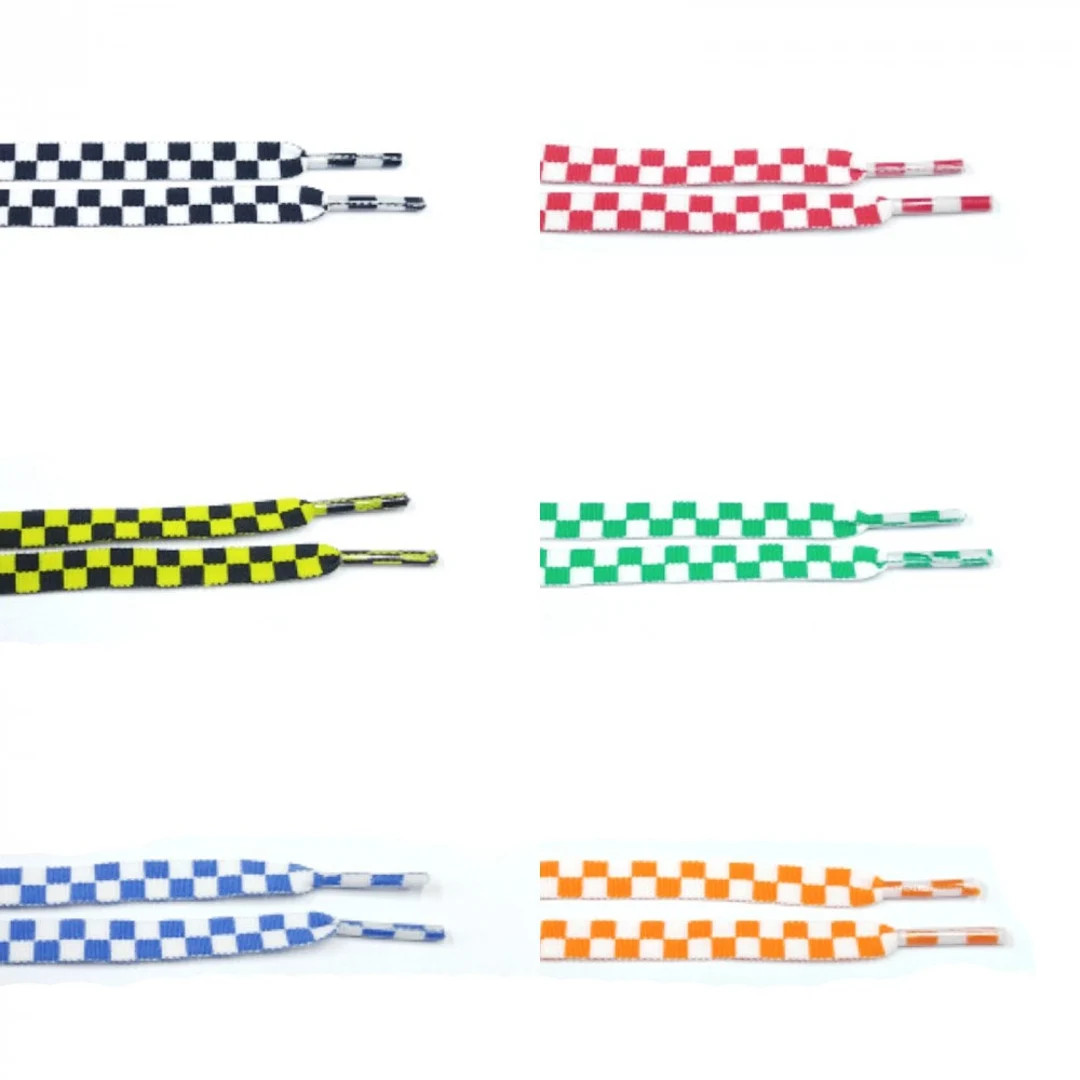 51" Checkered Flat Shoelaces For SK-8 Fashion | Etsy (Global)