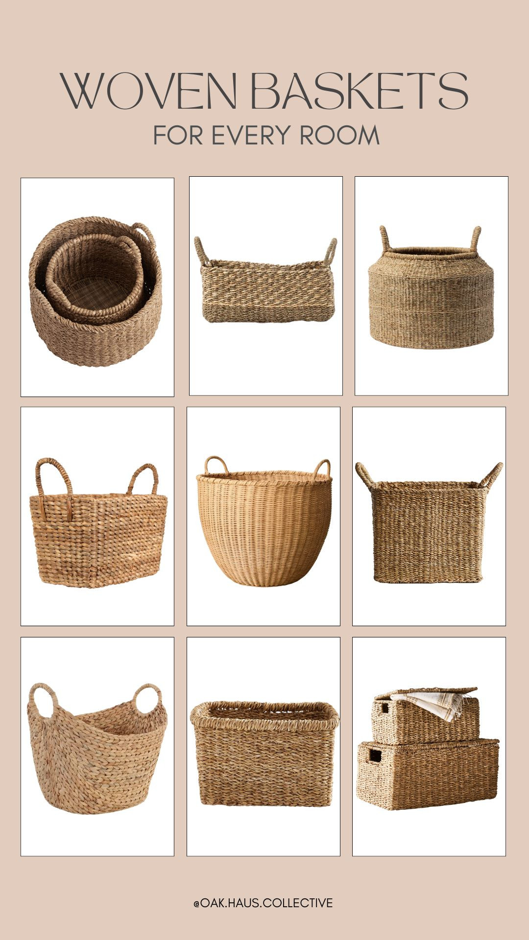 Woven Baskets for Every Room #baskets #organization #storage #homedecor 

 #LTKSeasonal #LTKHome #LTKFindsUnder100