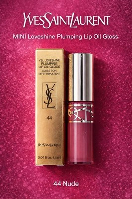 YVES SAINT LAURENT YSL Loveshine Plumping Lip Oil Gloss #44 Nude Lavallier MINI | eBay US
