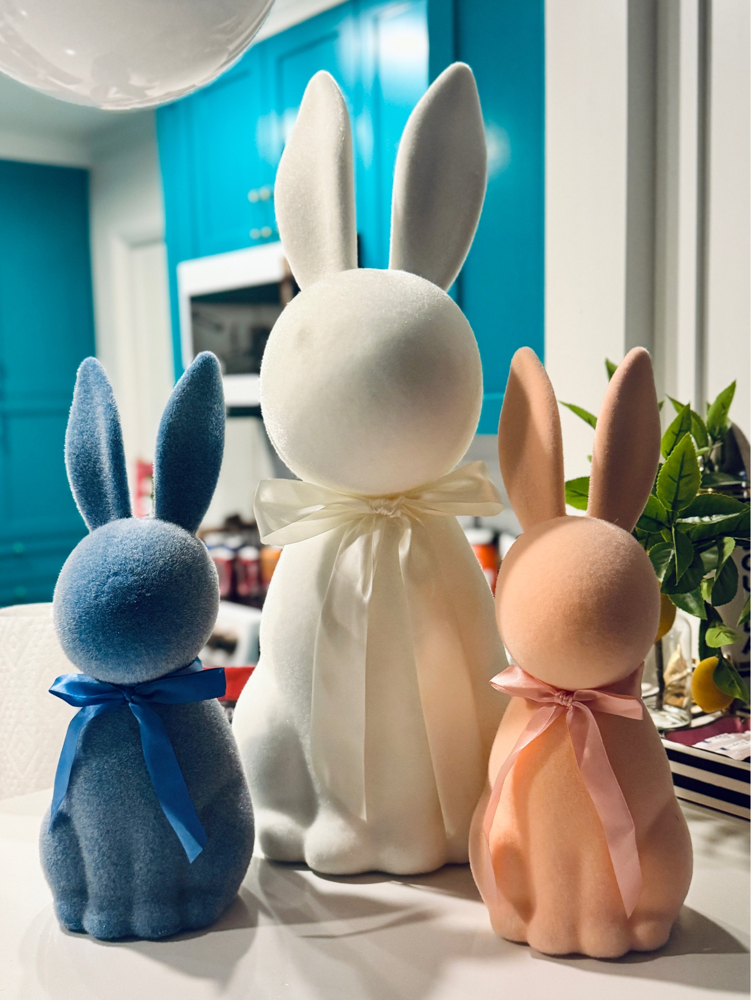 Flocked bunny Easter decorations. The big 27 inch is $20 and the smaller 16 inch bunnies are $9.98 #easterdecor #springdecor #easterbunnies 

#LTKSeasonal #LTKHome