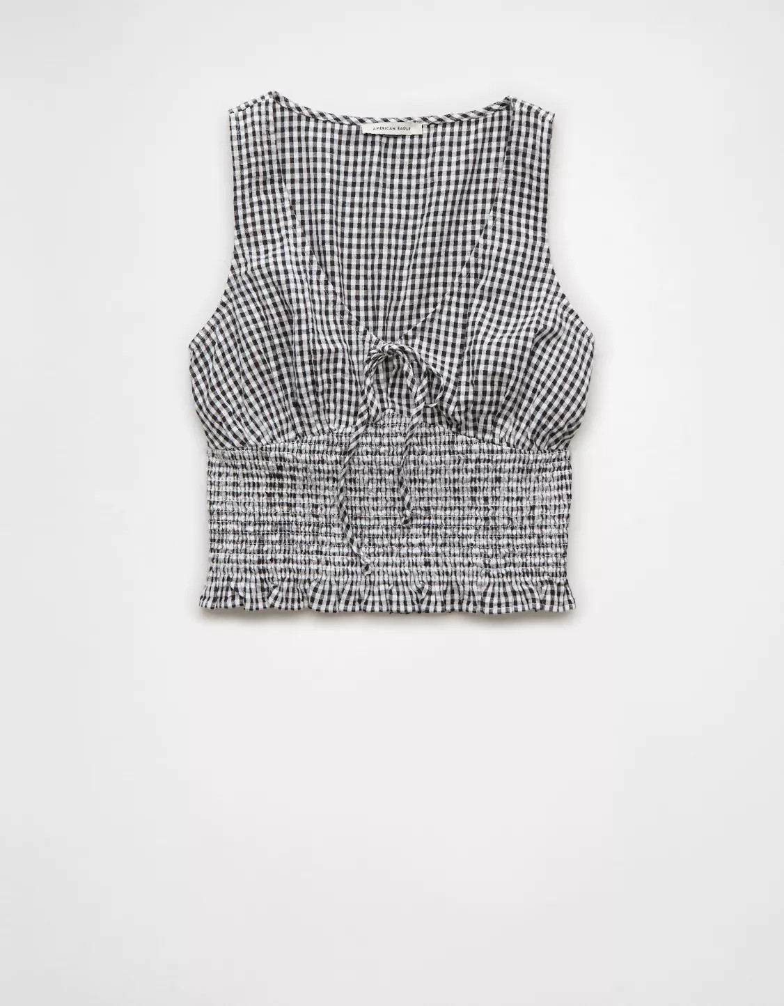 AE Smocked V-Neck Tank Top | American Eagle Outfitters (US & CA)