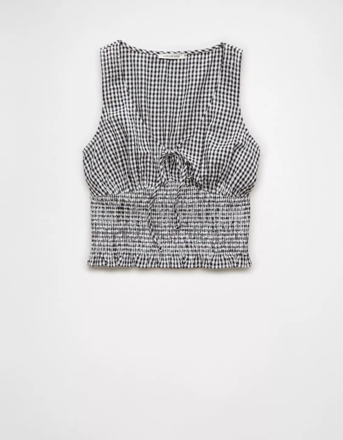 AE Smocked V-Neck Tank Top | American Eagle Outfitters (US & CA)